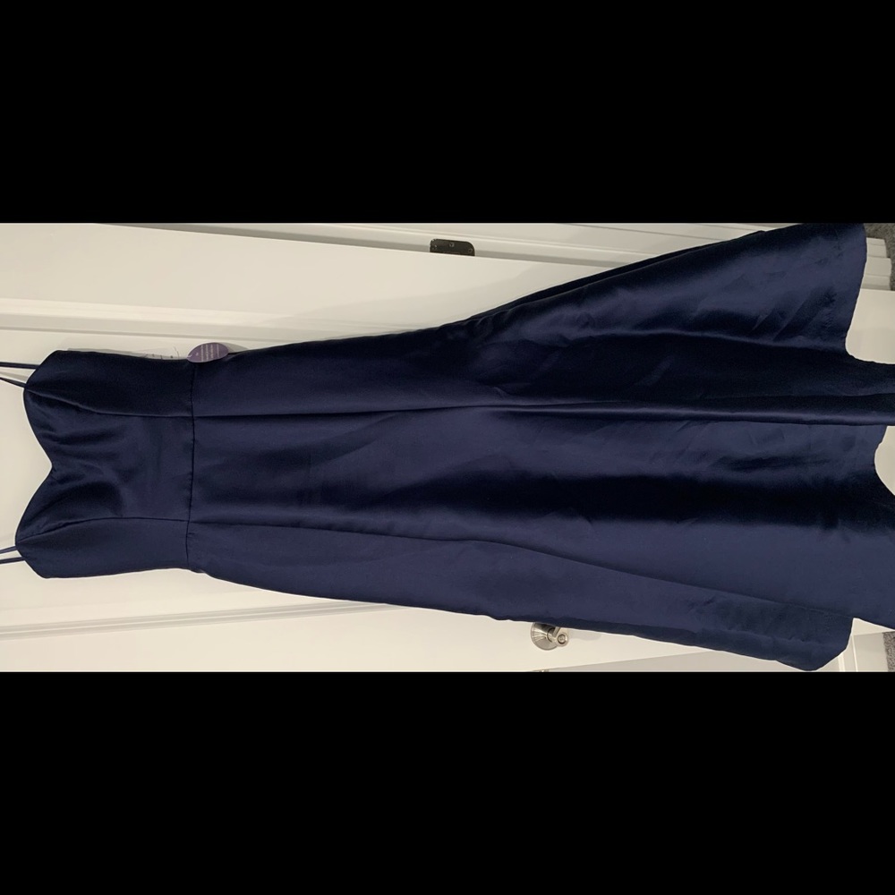 Navy ball gown perfect for prom or wedding season